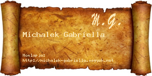 Michalek Gabriella névjegykártya